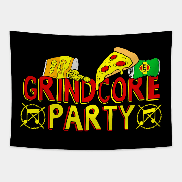 Grindcore Party! Tapestry by lilmousepunk