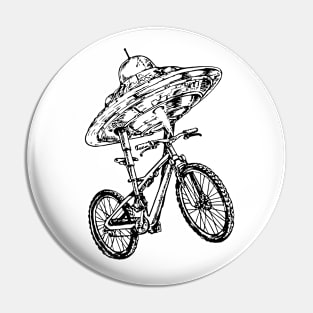 SEEMBO Spaceship Cycling Bicycle Bicycling Biker Riding Bike Pin