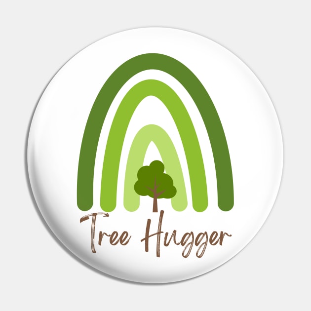 Tree Hugger Pin by chris@christinearnold.com