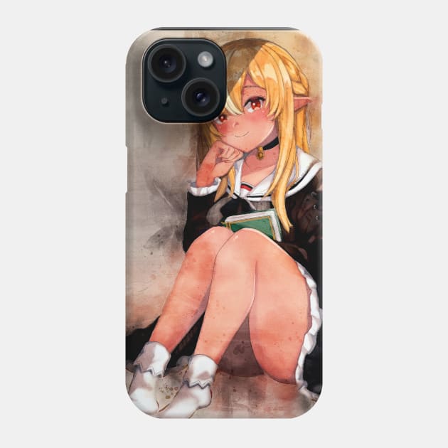 Shiranui Flare Anime Watercolor Phone Case by Isamu Studio