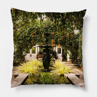 New York Botanical Garden Fountain Pillow