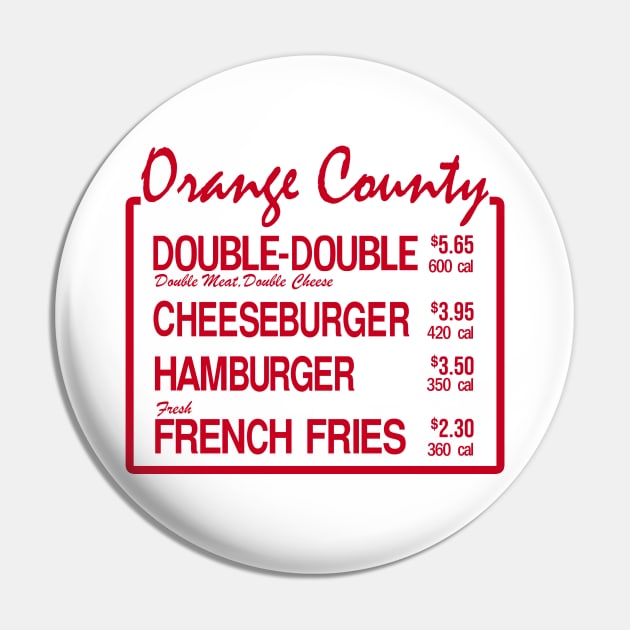 Orange County Burger Pin by Meat Beat