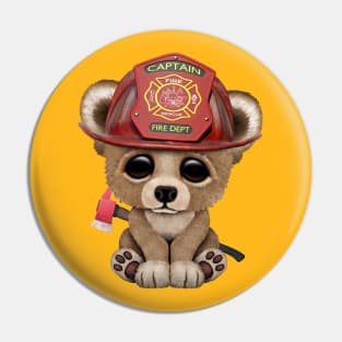 Cute Baby Bear Firefighter Pin