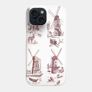 Holland Windmill Scenes Phone Case