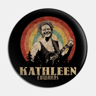 Retro Sunset Kathleen Edwards Pin