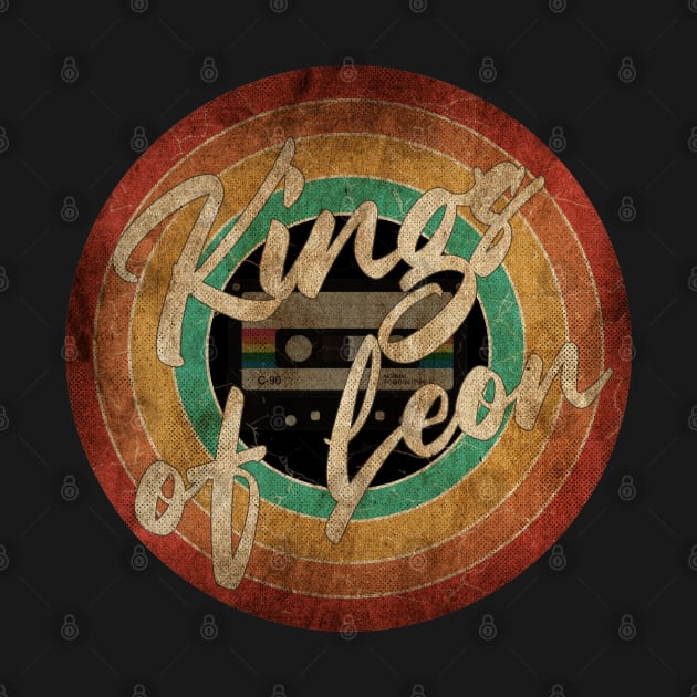 Kings of Leon Vintage Circle Art by antongg