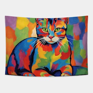 fauvism cat art les fauves pt13 Tapestry