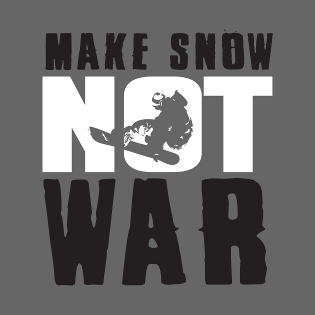 Snowboarding: Make snow not war by nektarinchen