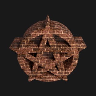 3D Pentagram - Brick T-Shirt