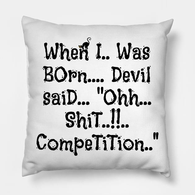 Funny Halloween Gifts Pillow by M.Y