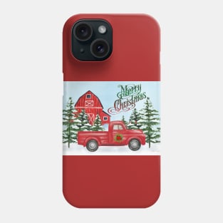 Christmas Barn And Truck A Phone Case