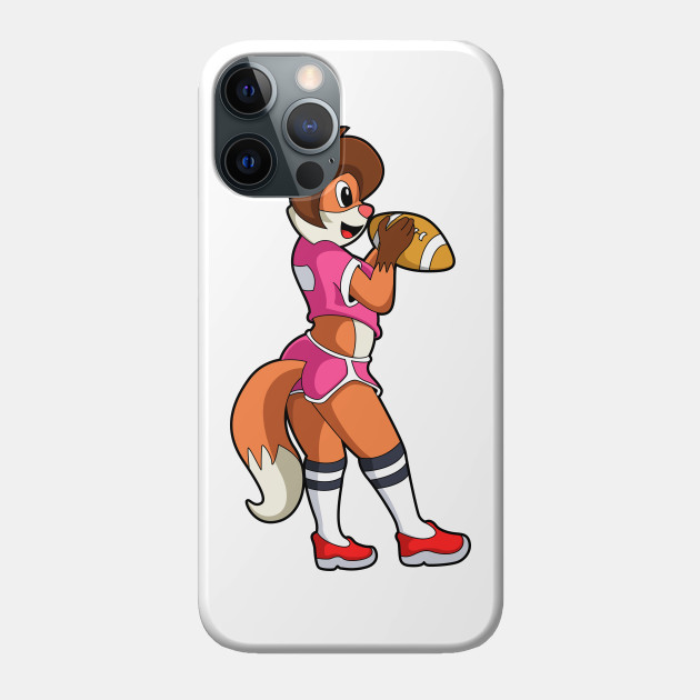 Fox at Football Sports - Football - Phone Case