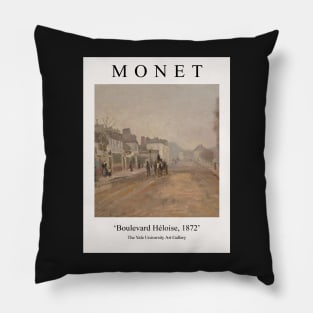 Claude Monet Painting Exhibition Wall Art - Boulevard Héloise Pillow