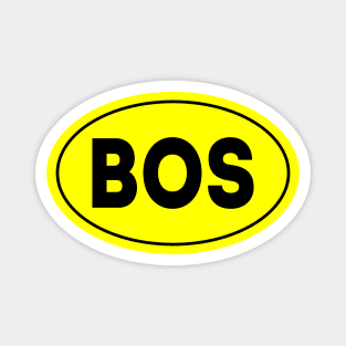 BOS Airport Code General Edward Lawrence Logan International Airport Boston USA Magnet