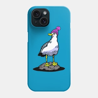 The Bobble Hatted Seagull Phone Case