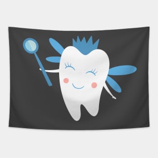 Tooth Fairy on Blue Tapestry