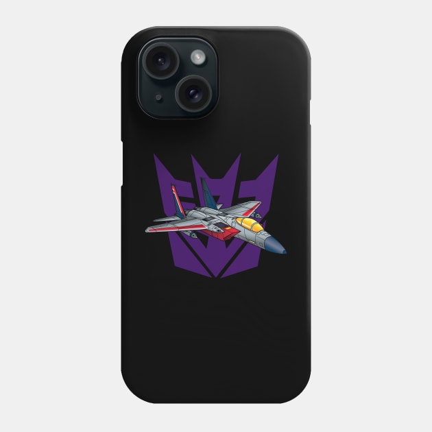 Transformers G1 Starscream Decepticon Logo Symbol Phone Case by MiTs