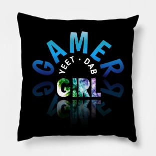 Yeet Dab Girl - Gaming Gamer Abstract - Video Game Lover - Graphic Pillow