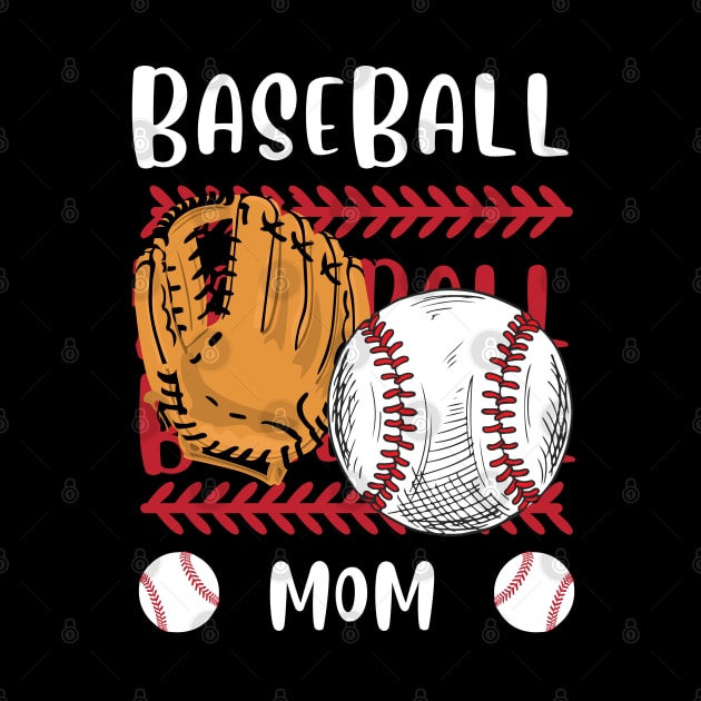 My Favorite Baseball Player Calls Me Mom Gift for Baseball Mother mommy mama by BoogieCreates