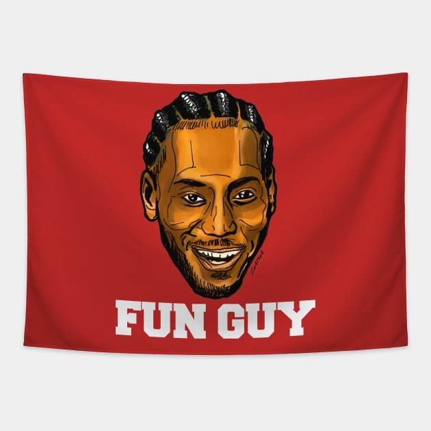 Toronto Fun Guy Meme Tapestry by sketchnkustom