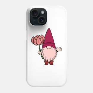 Gnome Holding a Flower Phone Case