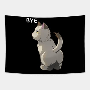 Bye, Cute Cat Butt Tapestry