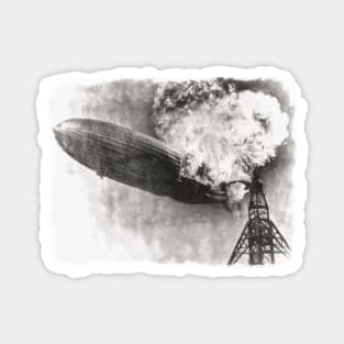 Hindenburg Burning Painting Magnet