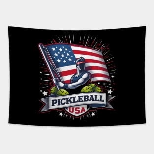 American Flag Pickleball USA Patriot Tapestry