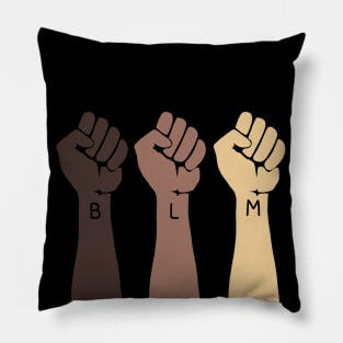 Black Power Fists Pillow