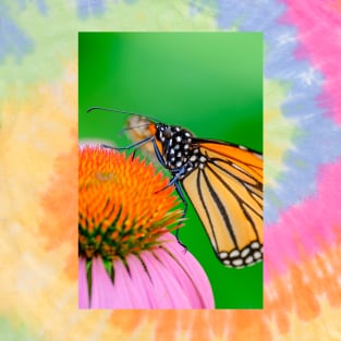 Fuzzy Polka Dots Monarch Butterfly Photograph T-Shirt