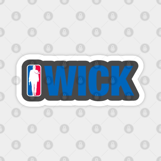 John Wick NBA (blue) Magnet by Fastbreak Breakfast