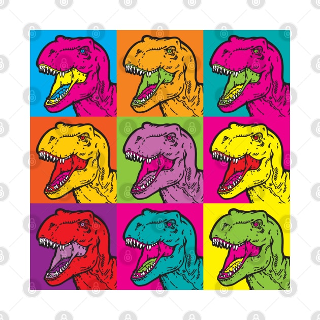 T-Rex Pop Art by danchampagne