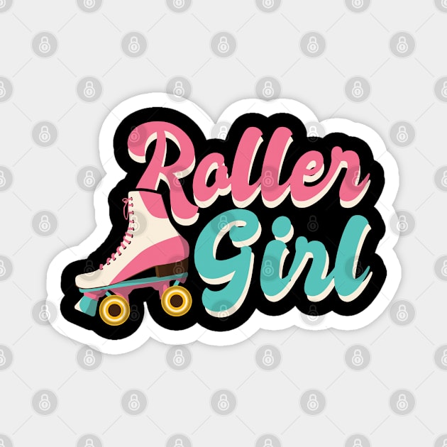 Roller Girl - Roller Skating - Skater Magnet by Peco-Designs