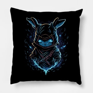 Cute Magical Rabbit Ninja Pillow