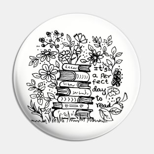 It is a perfect day to read books and flowers Pin