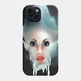 Mountain frozen woman’s head Phone Case