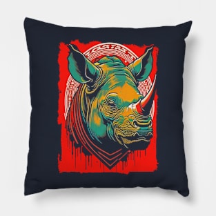 Tribal Rhino Pillow