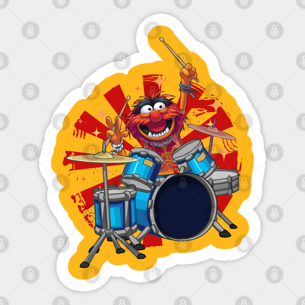 Animal Drummer The Muppets Show - Animal Drummer The Muppets Show - Sticker