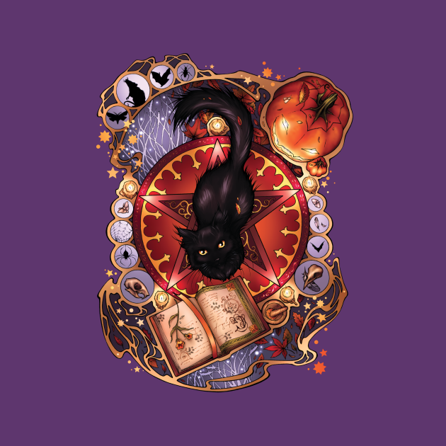 Black Cat Magic Black Cat TShirt TeePublic