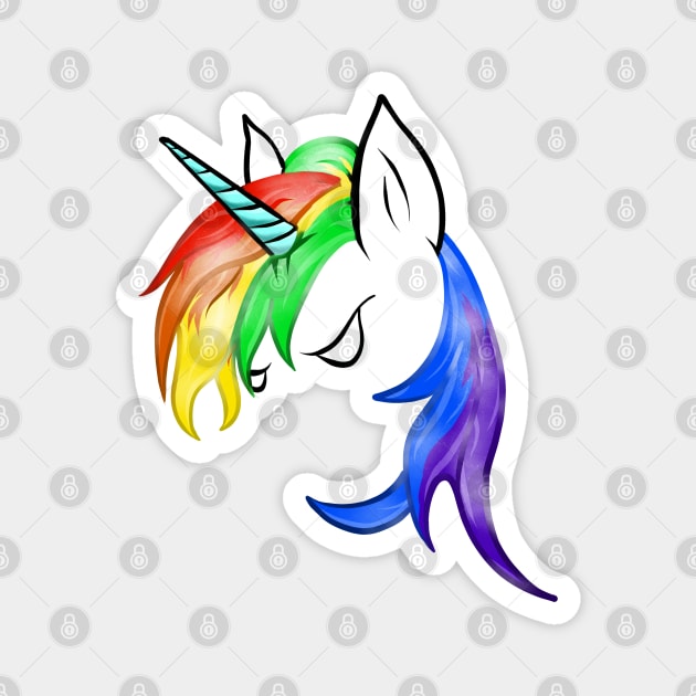 Pride Unicorn ! Magnet by Danispolez_illustrations