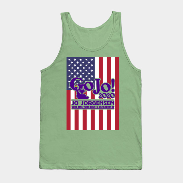 Jo Jorgensen 2020 Vote Like Your Rights Depend On It Jo Jorgensen Tank Top Teepublic