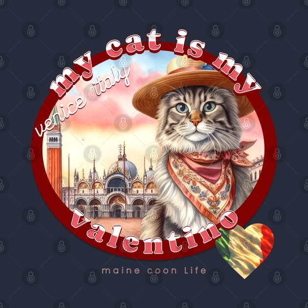 My Cat Is My Valentino Maine Coon Life 4CM by catsloveart