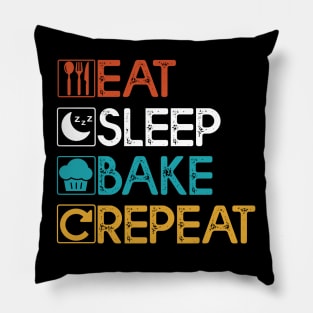 Eat Sleep Bake Repeat Gift Baking Lovers Gift Pillow