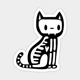 Halloween skeleton cat Magnet