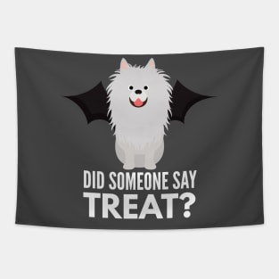 German Spitz Halloween Trick or Treat Tapestry