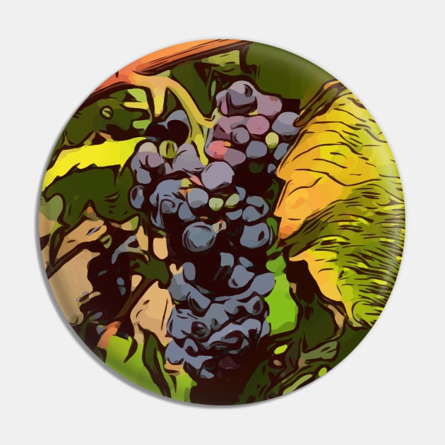 grapes on the vine Pin by WelshDesigns