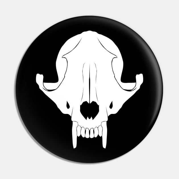 Fox Skull Pin by DeguArts