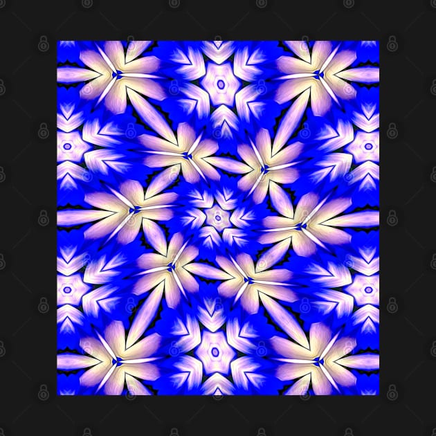 Blue and White Flower Pattern by PatternFlower