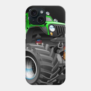 Off road 4x4 gecko green jeeper cartoon Phone Case