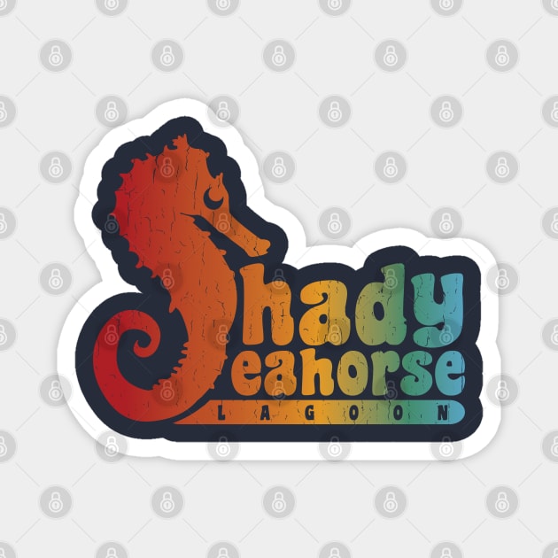 Shady Seahorse Lagoon Magnet by Kappacino Creations